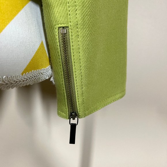 NWT Worth Cotton Full Zip Messenger Jacket • Green • Size 8P - Picture 8 of 11